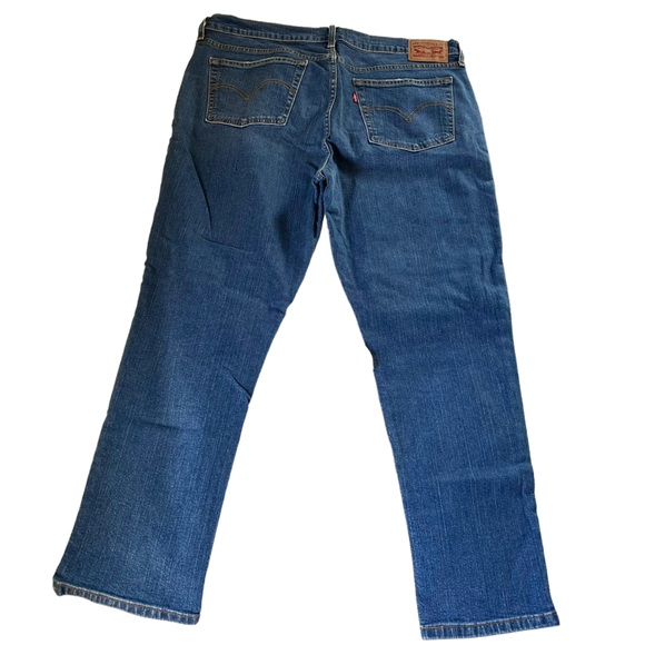 👖LEVI’S Mid Rise Boyfriend Distressed Jeans WOMEN’S Tag Size 32 Measured 30x27 - Picture 6 of 9